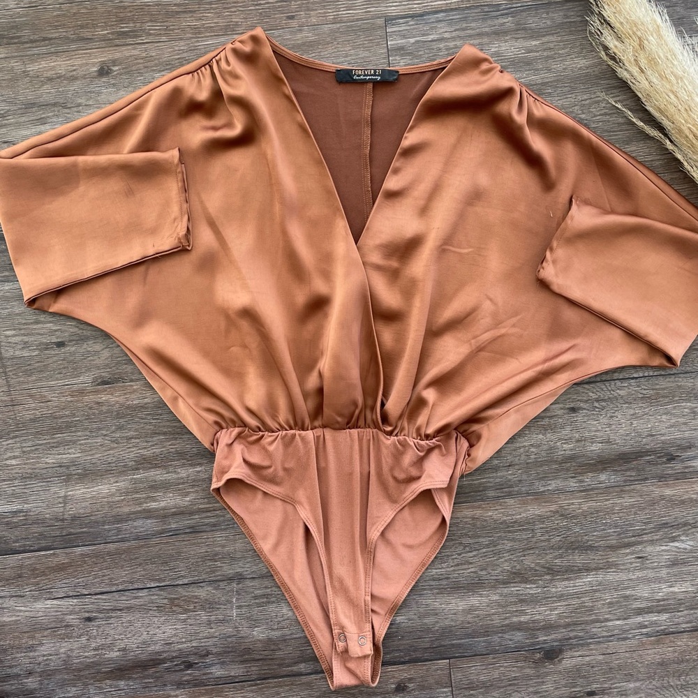 Forever 21 Elegant Copper Bodysuit